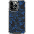 Blue Street Camo iPhone 14 Pro Clear Case